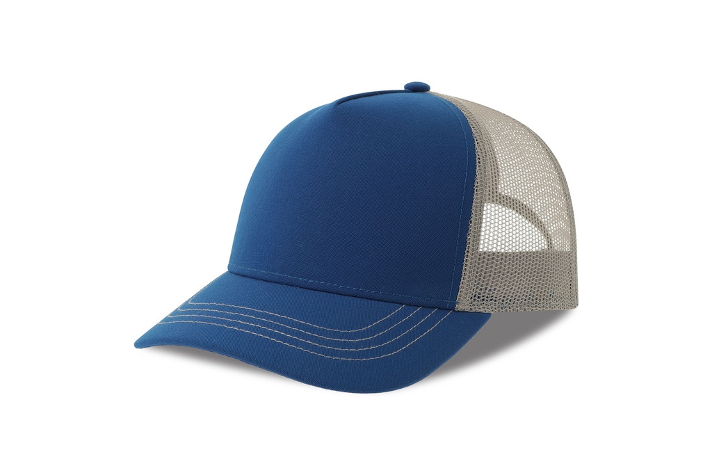 Czapka Trucker AT426 - Royal & Grey