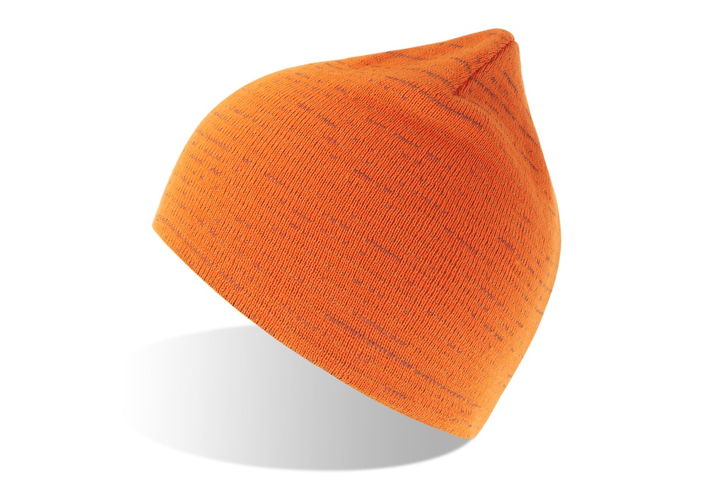 Czapka z odblaskowej przędzy AT806 - Orange Fluo