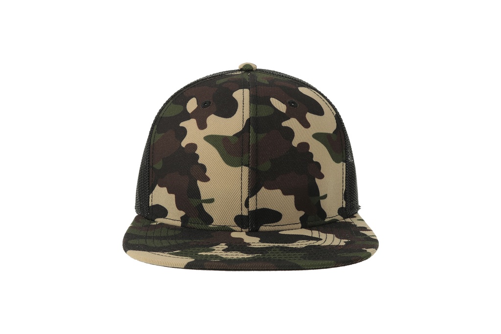 Czapka Snapback Poliester z Recyklingu AT686 - Camouflage & Black