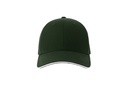 Czapka Klasyczna Bawełniana Twill AT684 - Bottle Green & White