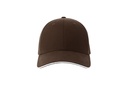 Czapka Klasyczna Bawelniana Twill AT684 - Brown & White