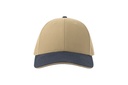 Czapka Klasyczna Bawelniana Twill AT684 - Khaki & Navy