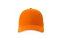 Czapka Klasyczna Bawelniana Twill AT684 - Orange & White