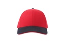 Czapka Klasyczna Bawelniana Twill AT684 - Red & Navy