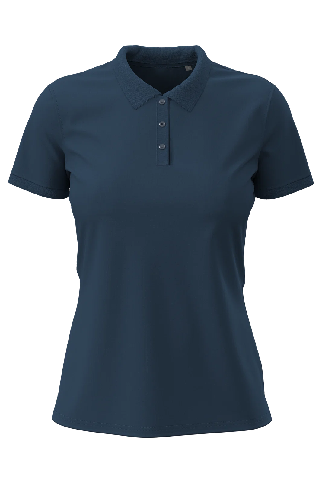 Koszulka Polo Damska Bawelniana S9740 - Navy Blue