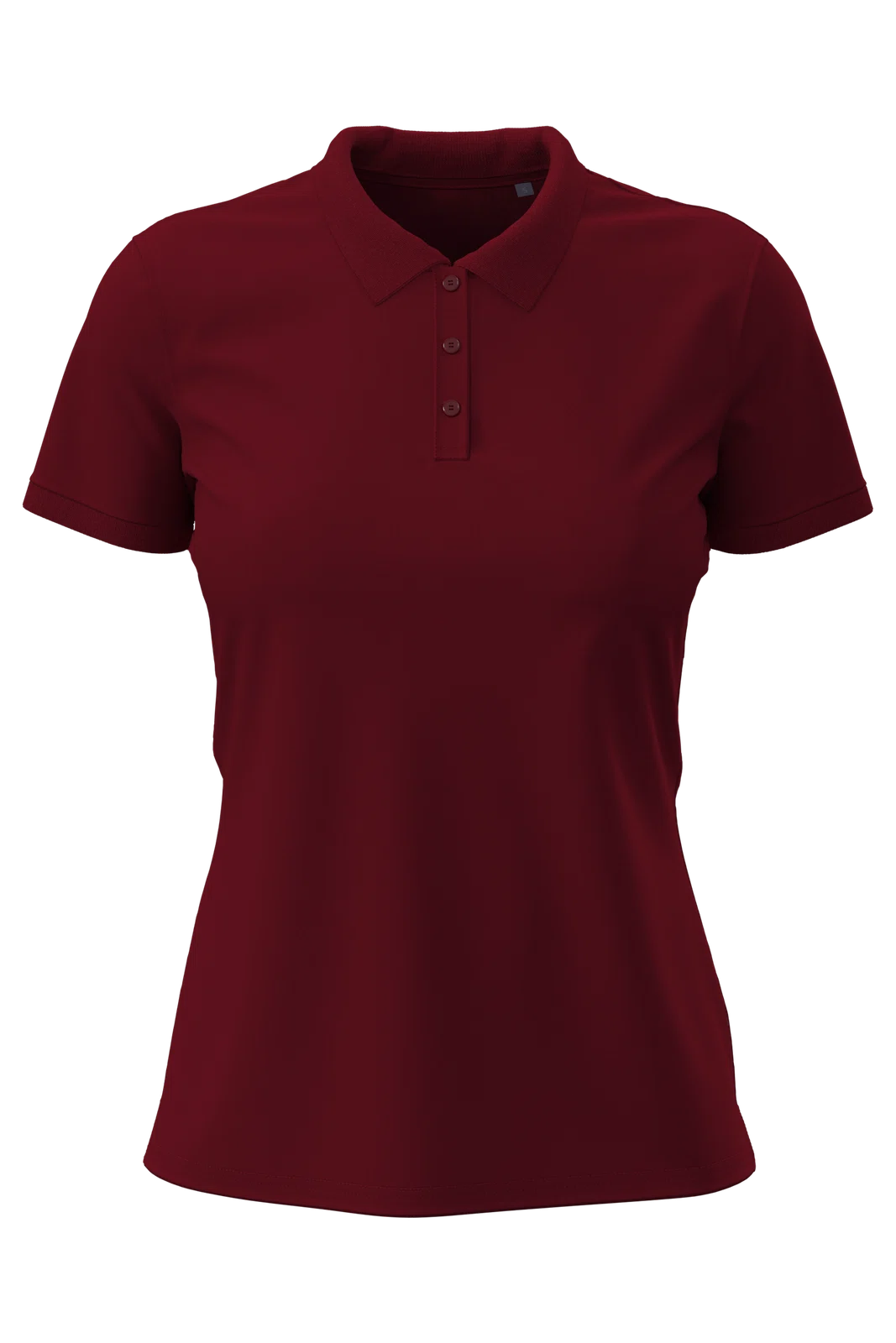 Koszulka Polo Damska Bawelniana S9740 - Bordeaux