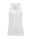 Top Damski Slim Bez Rekawow Sportowy Odprowadzajacy Wilgoc S8110 - White