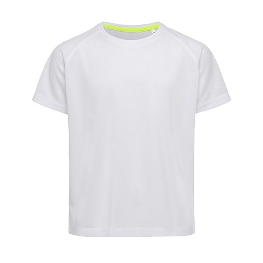 Koszulka Dziecieca Raglan Odprowadzajaca Wilgoc S8570K - White