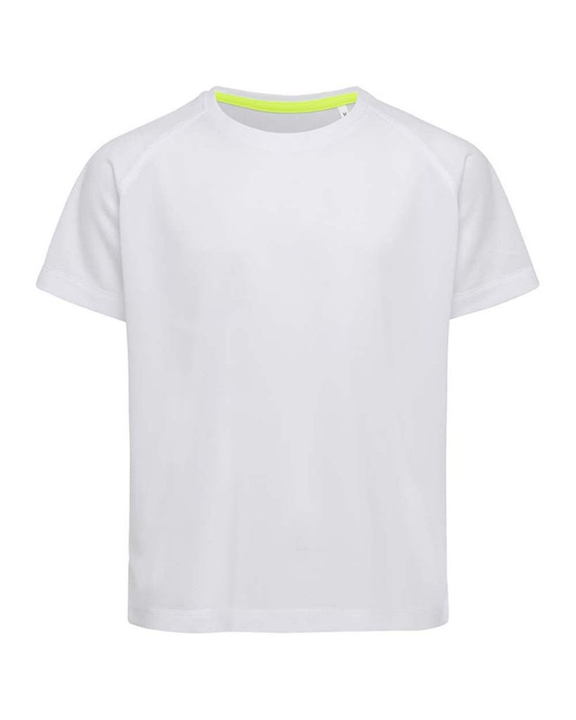Koszulka Dziecieca Raglan Odprowadzajaca Wilgoc S8570K - White