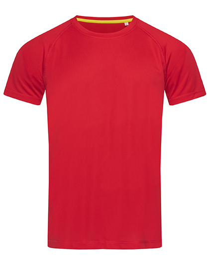 Koszulka Sportowa Raglanowa Odprowadzajaca Wilgoc S8410 - Crimson Red