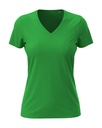 T-shirt Damski Klasyczny Dekolt V S279 - Kelly Green