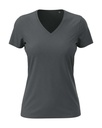 T-shirt Damski Klasyczny Dekolt V S279 - Slate Grey (Solid)