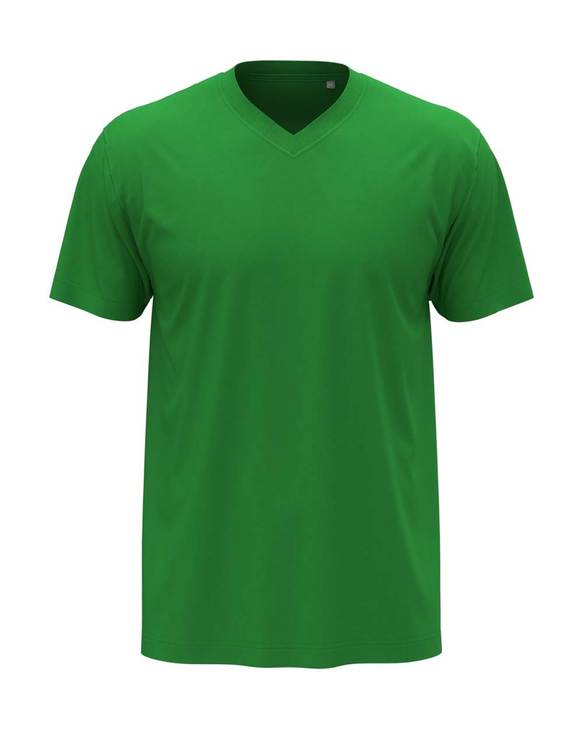 T-shirt Meski V-neck Klasyczny S270 - Kelly Green