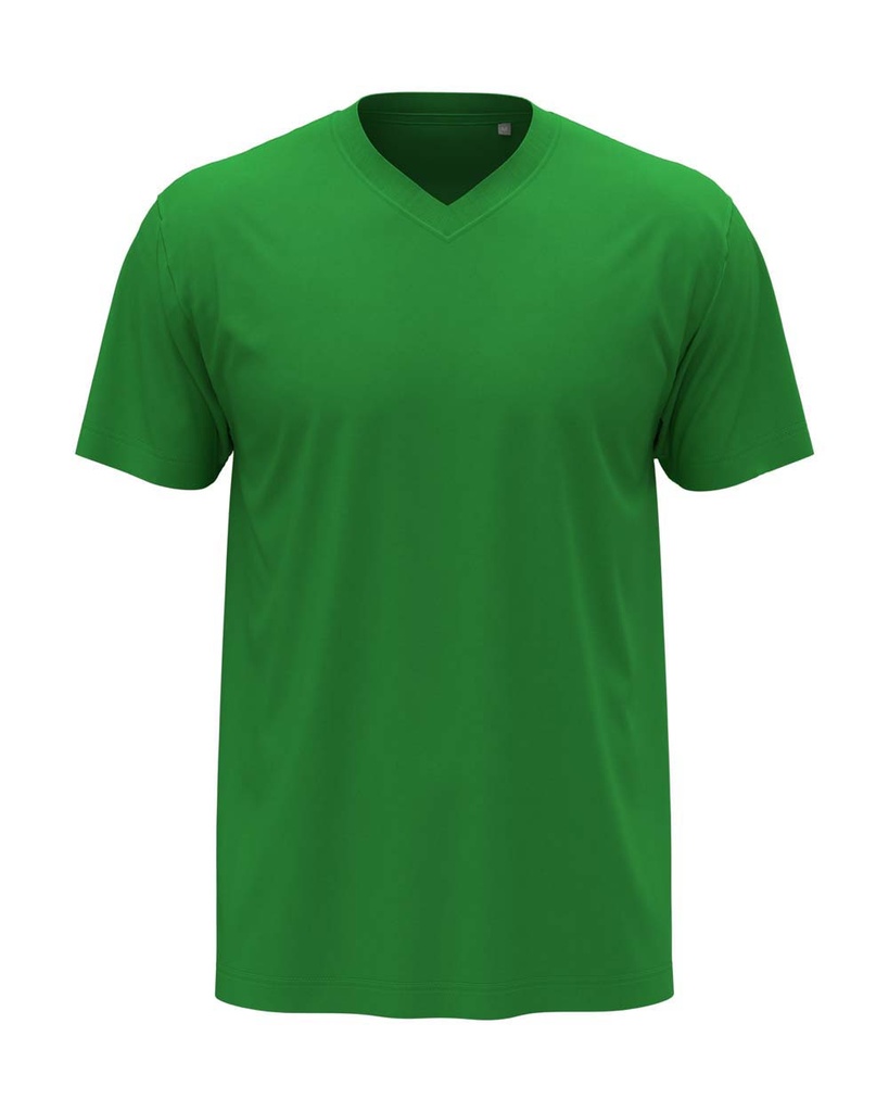T-shirt Meski V-neck Klasyczny S270 - Kelly Green