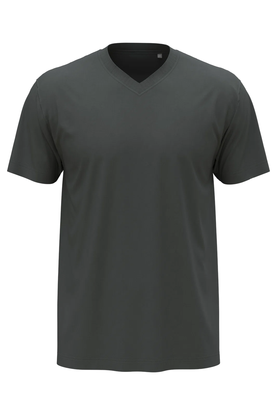T-shirt Meski V-neck Klasyczny S270 - Slate Grey (Solid)