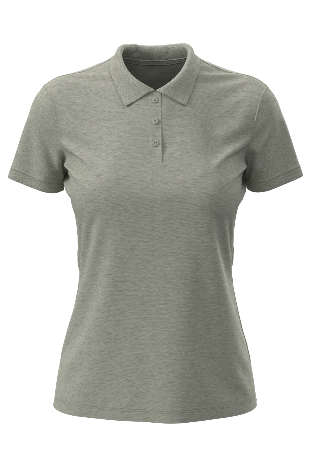 Koszulka Polo Damska Dopasowana S9160 - Grey Heather