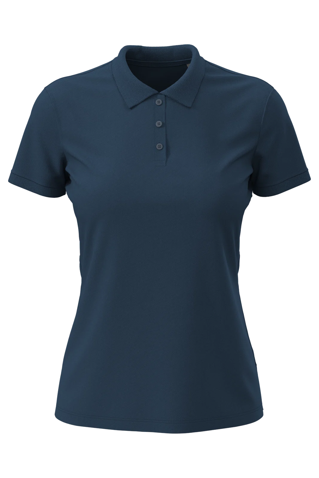 Koszulka Polo Damska Dopasowana S9160 - Navy Blue