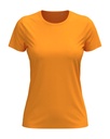 T-shirt Damski Klasyczny Bawelniany S141 - Gold