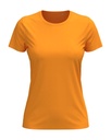 T-shirt Damski Klasyczny Bawelniany S141 - Gold
