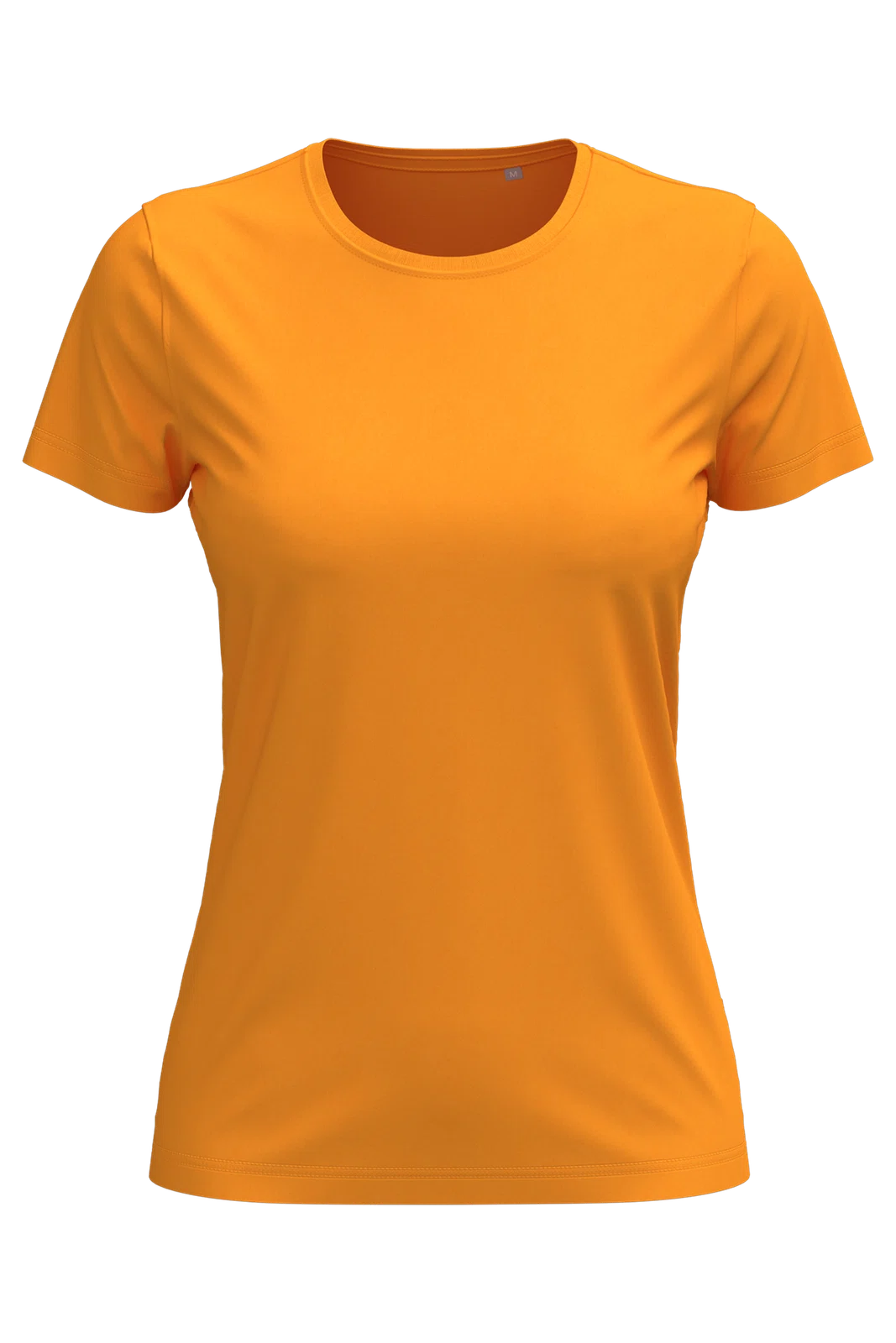 T-shirt Damski Klasyczny Bawelniany S141 - Gold