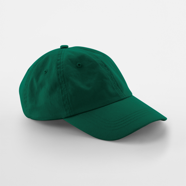 Czapka 6-panelowa Bawelna Chino Niski Profil CB653 - Bottle Green