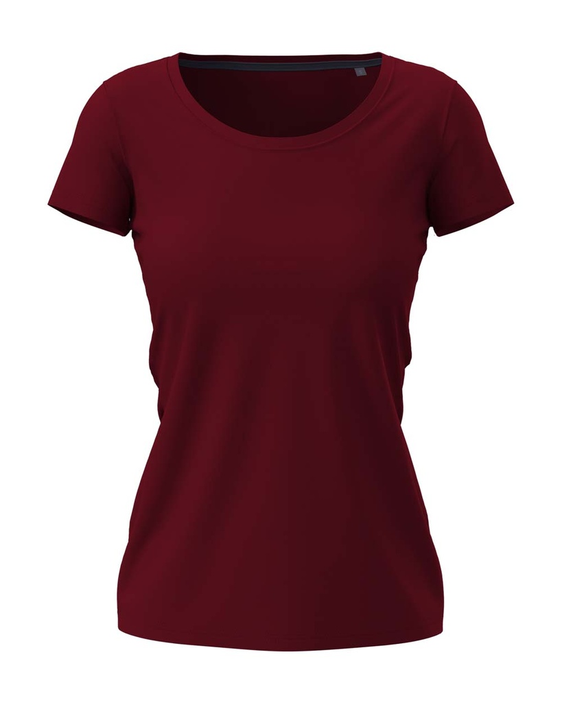 Koszulka Damska Slim Fit S9700 - Bordeaux