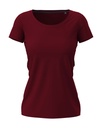 Koszulka Damska Slim Fit S9700 - Bordeaux