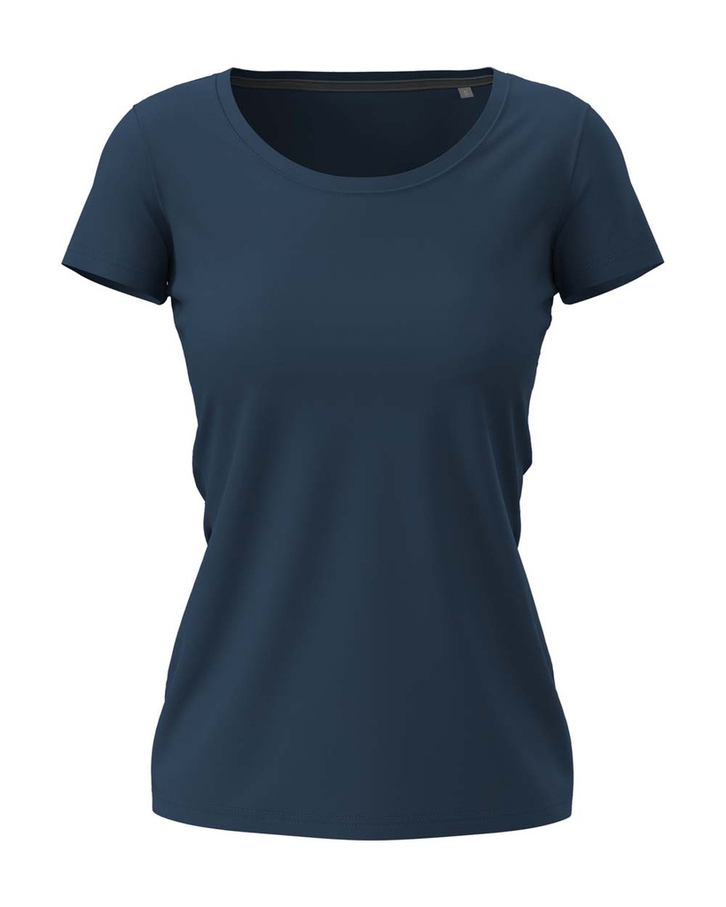 Koszulka Damska Slim Fit S9700 - Navy Blue