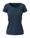 Koszulka Damska Slim Fit S9700 - Navy Blue