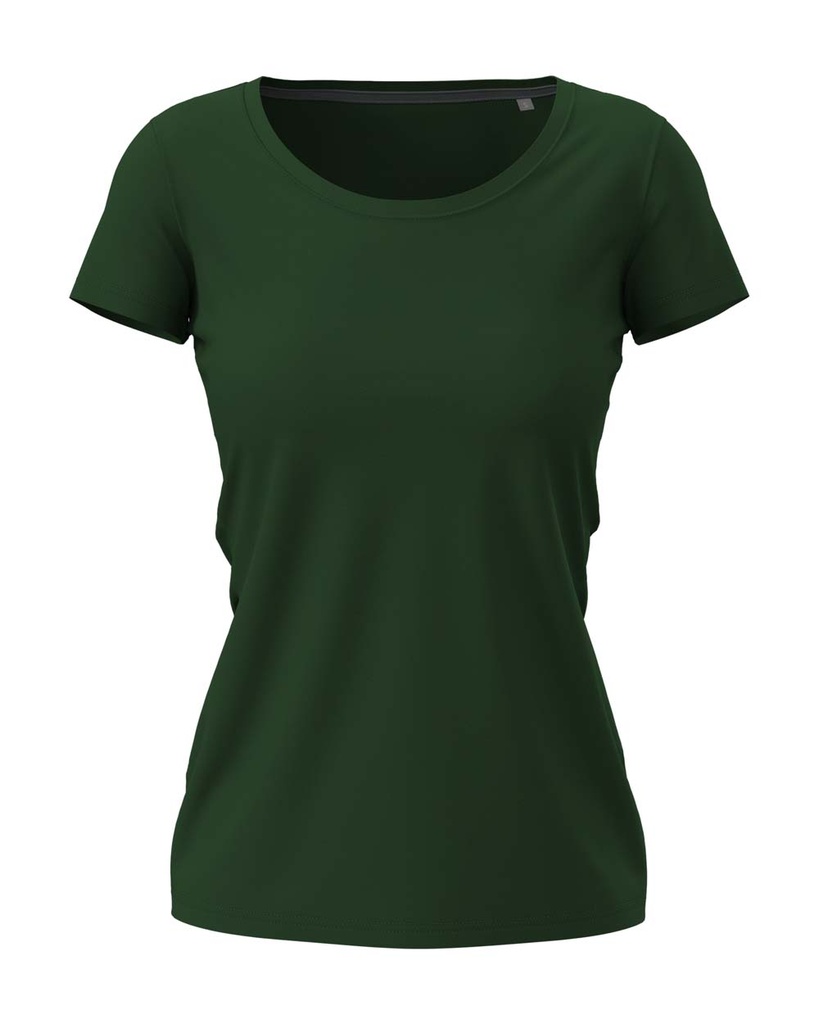Koszulka Damska Slim Fit S9700 - Bottle Green