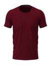 Koszulka Meska Slim Bawelniana S9600 - Bordeaux