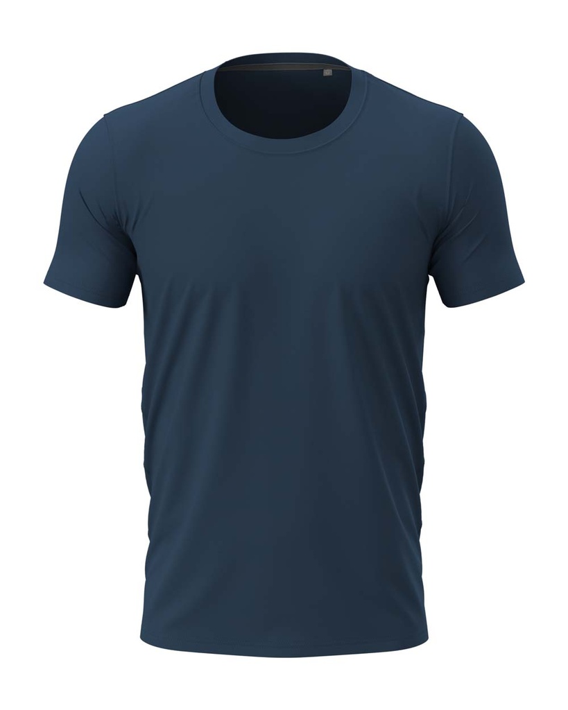 Koszulka Meska Slim Bawelniana S9600 - Navy Blue