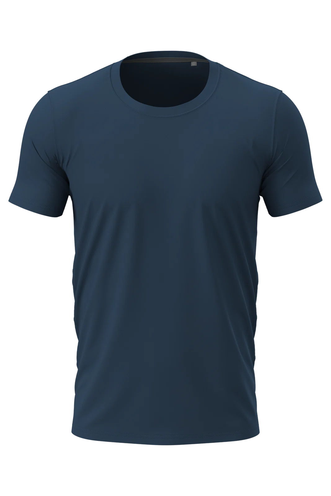 Koszulka Meska Slim Bawelniana S9600 - Navy Blue