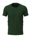 Koszulka Meska Slim Bawelniana S9600 - Bottle Green
