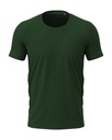 Koszulka Meska Slim Bawelniana S9600 - Bottle Green
