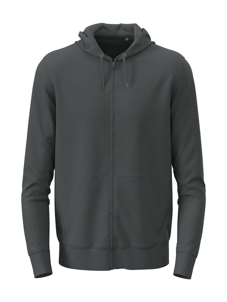 Bluza dresowa z kapturem i zamkiem ST4500 - Slate Grey