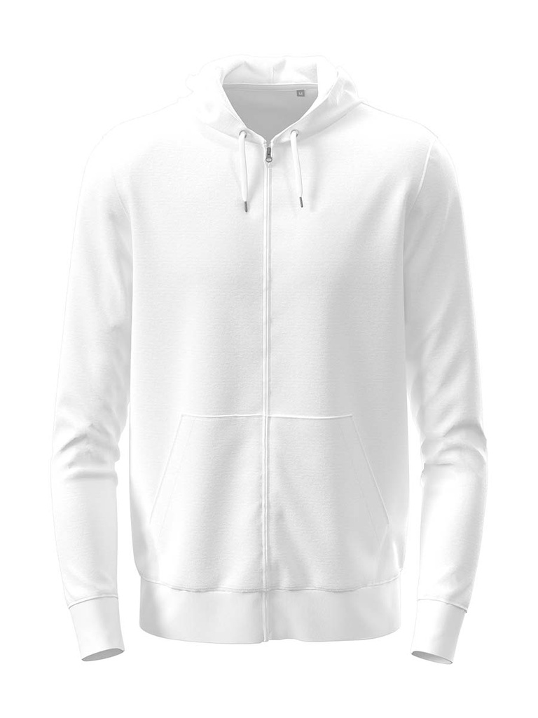 Bluza dresowa z kapturem i zamkiem ST4500 - White