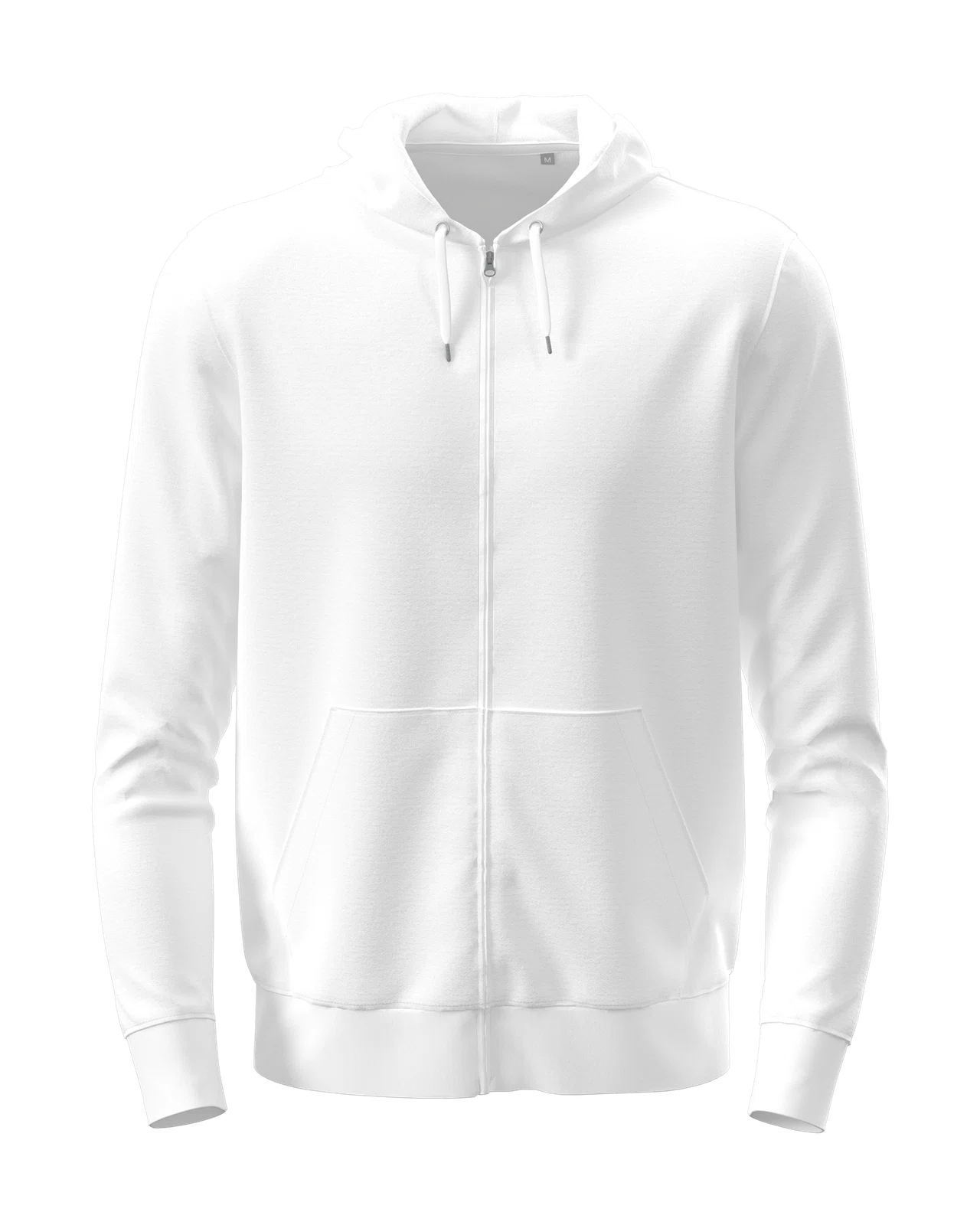 Bluza dresowa z kapturem i zamkiem ST4500 - White