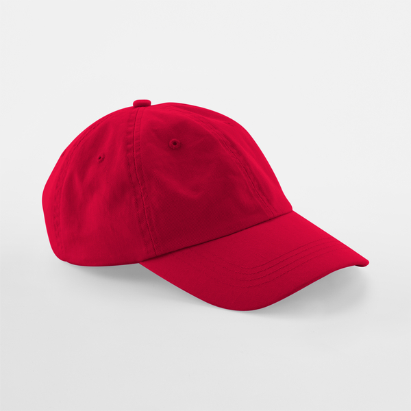 Czapka 6-panelowa Bawelna Chino Niski Profil CB653 - Classic Red