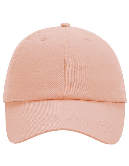 Czapka 6-panelowa Bawełna Chino Niski Profil CB653 - Peach
