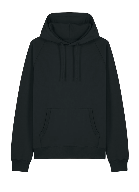 Unisexowa luzna bluza raglanowa z kapturem STSU202 - Black