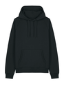Unisexowa luzna bluza raglanowa z kapturem STSU202 - Black