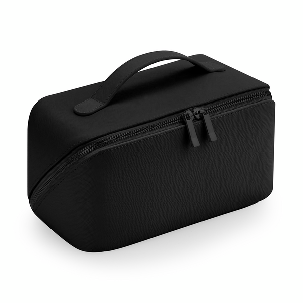 Kosmetyczka Plaski Kroj Poliuretan Saffiano BG762 - Black & Black