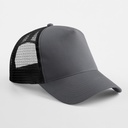 Czapka Trucker Snapback 5-Panelowa z Siatka CB640 - Graphite Grey & Black