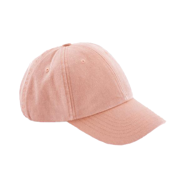 Czapka z Niskim Profilem Bawełniana Vintage CB655 - Vintage Peach
