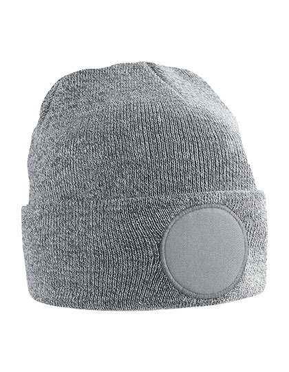 Dwuwarstwowa czapka z naszywką CB446 - Heather Grey