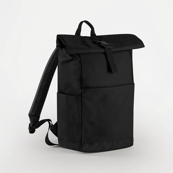 Plecak Roll-Top Recyklingowany Poliester Wodoodporny BG186 - Black