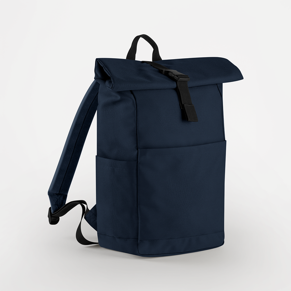 Plecak Roll-Top Recyklingowany Poliester Wodoodporny BG186 - Navy