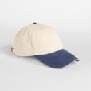 Czapka Vintage Kontrastowa Bawelniana CB673 - Natural & Vintage Denim