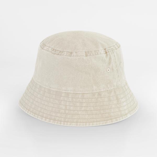 Kapelusz Bucket Bawelniany Vintage Ochrona UV CB688B - Vintage Sand